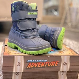 Skechers Adventure Water Resistant, Velcro weatherproof children boots.
